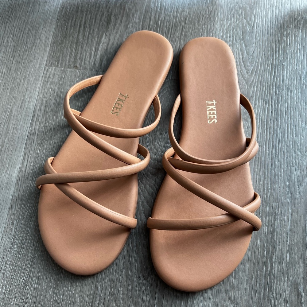 TKEES Tan Strappy Sandals